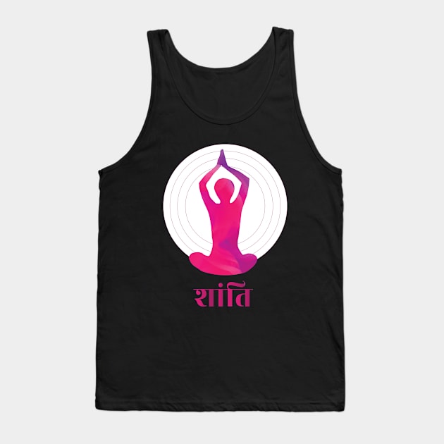 Shanti Yoga Tank Top by joycolor